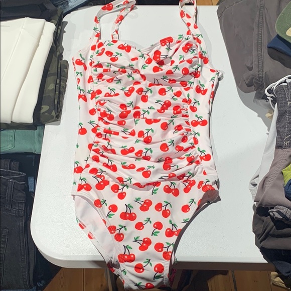 Other - Cherry Print Swimsuit